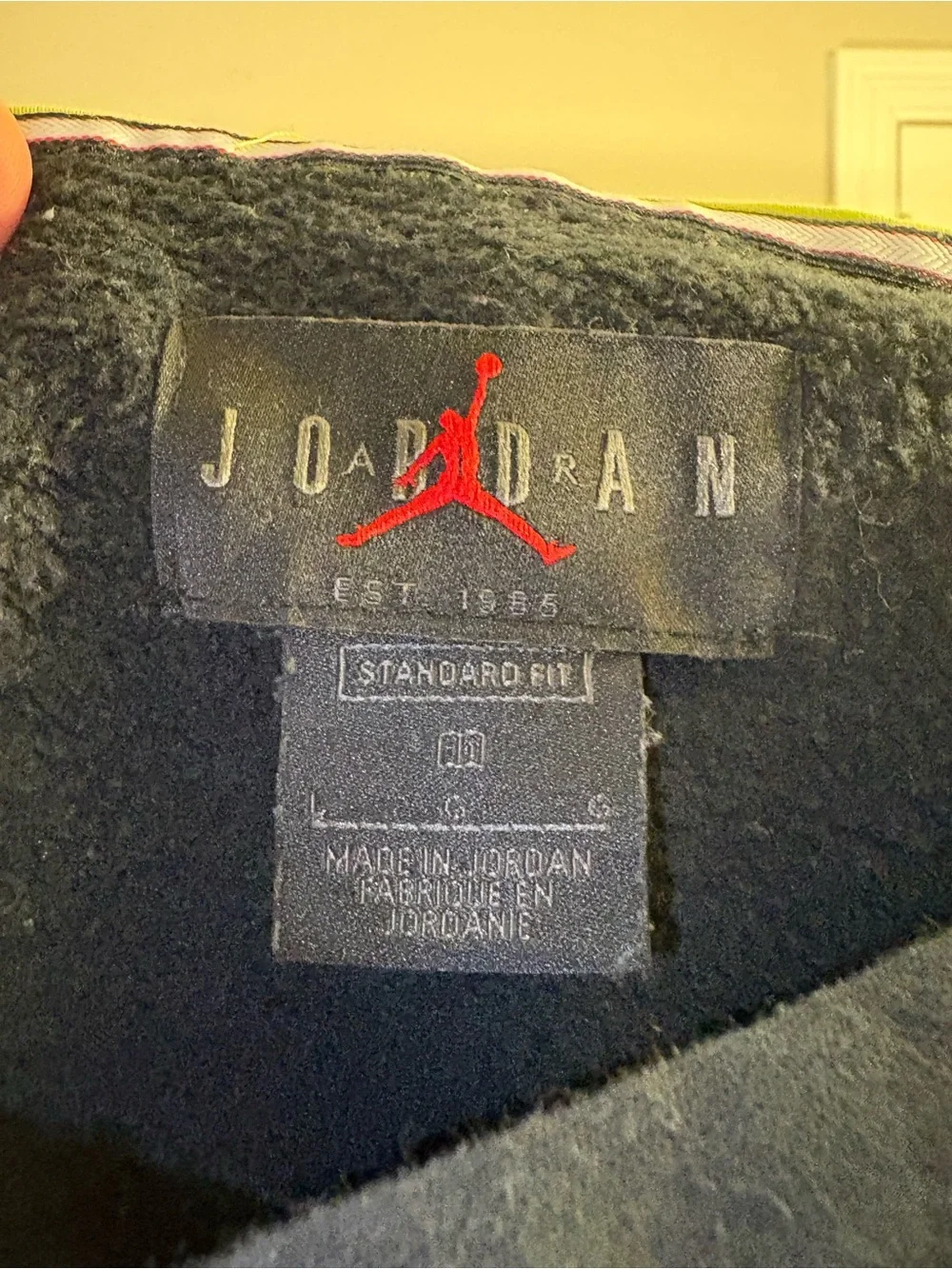Jordan Black Hoodie with Red Jumpman Logo